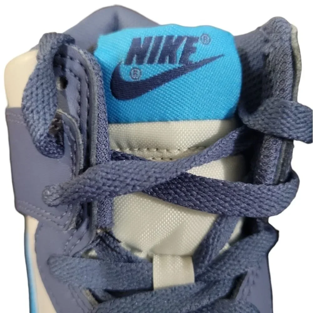 Nike Dunk High Light Bone Diffused Blue (GS)  - Big Kids - Picture 4 of 8